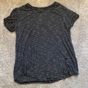 Soft black stripped shirt, stretchy and cozy